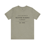 Life Is Better In Winter Garden Crew Neck Tee - Casual Comfort, Unisex