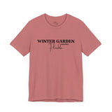 Winter Garden Crew Neck Tee - Casual Comfort, Unisex