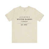 Life Is Better In Winter Garden Crew Neck Tee - Casual Comfort, Unisex