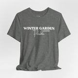 Winter Garden Crew Neck Tee - Casual Comfort, Unisex