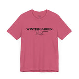 Winter Garden Crew Neck Tee - Casual Comfort, Unisex