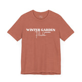 Winter Garden Crew Neck Tee - Casual Comfort, Unisex