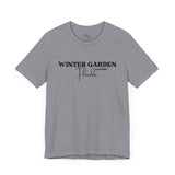 Winter Garden Crew Neck Tee - Casual Comfort, Unisex