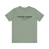 Winter Garden Crew Neck Tee - Casual Comfort, Unisex