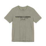 Winter Garden Crew Neck Tee - Casual Comfort, Unisex