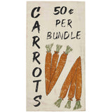 Carrot Wooden Sign