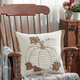 Pumpkin Jute Flange Pillow