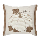 Pumpkin Jute Flange Pillow