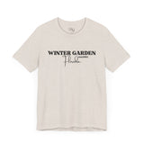 Winter Garden Crew Neck Tee - Casual Comfort, Unisex