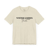 Winter Garden Crew Neck Tee - Casual Comfort, Unisex