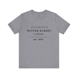 Life Is Better In Winter Garden Crew Neck Tee - Casual Comfort, Unisex