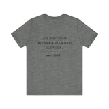 Life Is Better In Winter Garden Crew Neck Tee - Casual Comfort, Unisex