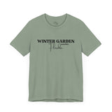 Winter Garden Crew Neck Tee - Casual Comfort, Unisex
