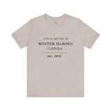 Life Is Better In Winter Garden Crew Neck Tee - Casual Comfort, Unisex