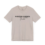 Winter Garden Crew Neck Tee - Casual Comfort, Unisex