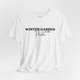 Winter Garden Crew Neck Tee - Casual Comfort, Unisex