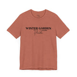 Winter Garden Crew Neck Tee - Casual Comfort, Unisex