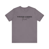 Winter Garden Crew Neck Tee - Casual Comfort, Unisex