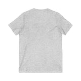 Winter Garden V-Neck Tee - Casual Comfort, Unisex