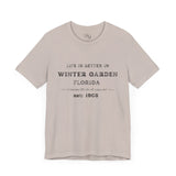 Life Is Better In Winter Garden Crew Neck Tee - Casual Comfort, Unisex