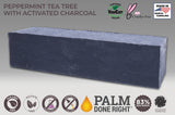 Peppermint Tea Tree Charcoal Soap 1" Bar