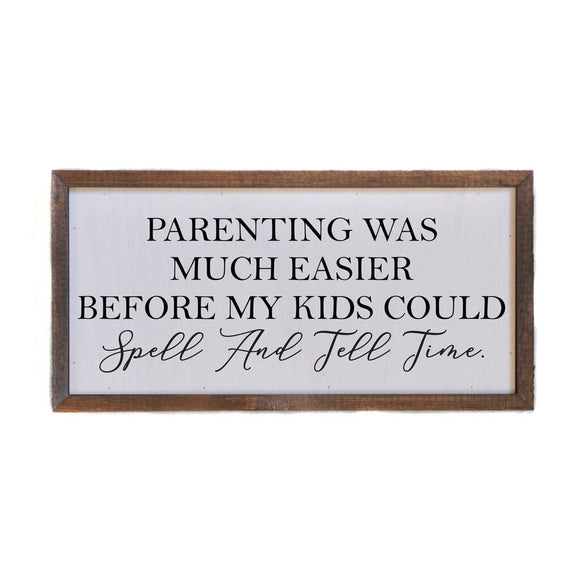 Spell and Tell Time Sign
