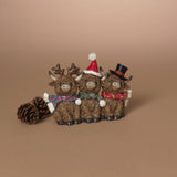 Christmas 6.6"L Resin Holiday Highland Cows Figurine