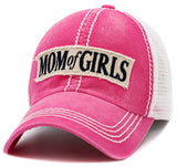 Mom Of Girls Vintage Ballcap: TUQ