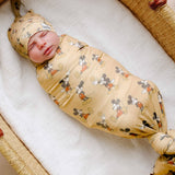 Knit Swaddle Blanket - Mickey Mouse