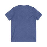 Winter Garden V-Neck Tee - Casual Comfort, Unisex