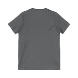 Winter Garden V-Neck Tee - Casual Comfort, Unisex
