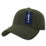 Low Crown Structured Baseball Cap - Decky 206: Charcoal
