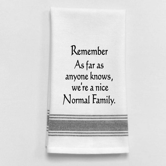 T.Towel - Rememeber Nice Normal Family R-11