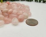 Rose Quartz Tumbled Gemstones 10-20mm (0.5kg/1.1lbs): 1KG/2.2LBS
