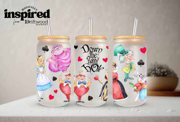 Down The Rabbit Hole 16oz Can Cup