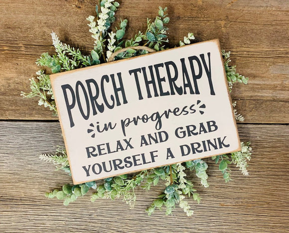 Porch Therapy Sign