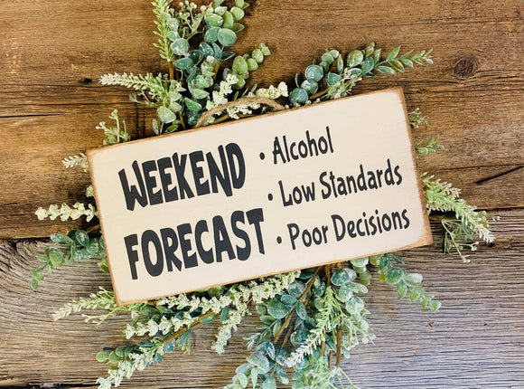 Weekend Forcast Sign