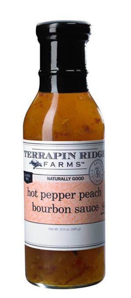 Hot Pepper Peach Bourbon Sauce