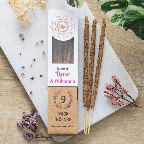 Rose & Olibanum Thick Incense Sticks