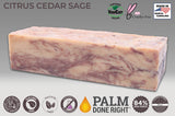 Citrus Cedar Sage Soap: Cut into 10-4.5 oz- 1" bars