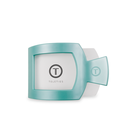 Square Flat Clip - Totally Turquoise Med.