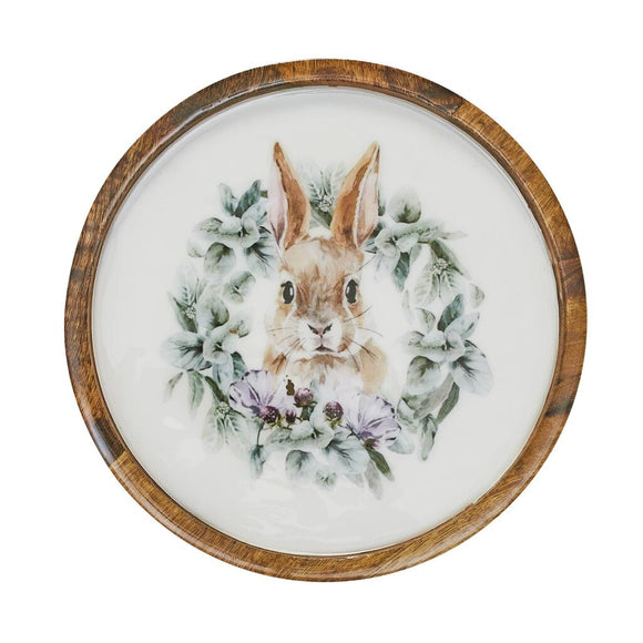 Bunny Hop Wooden Plate - Large