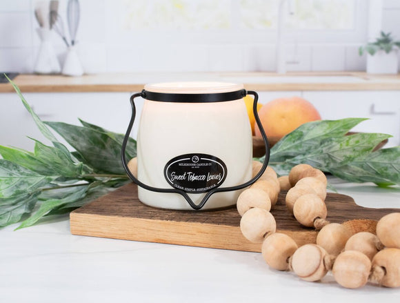 Butter Jar 16 oz: Sweet Tobacco Leaves