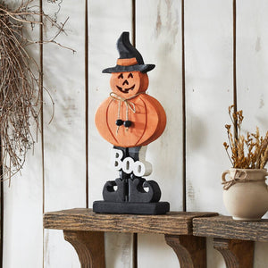 Boo Wooden Jack-O-Lantern