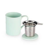 Annette Tea Mug & Infuser 12oz. Mint