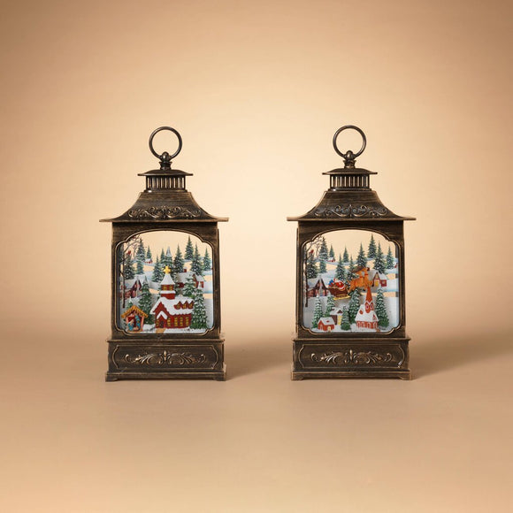 Village Scene Water Globe