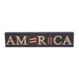 America Blue Hanging Sign
