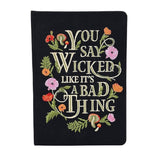 Wicked Embroidered Journal