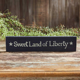 Sweet Land Of Liberty Sign - Blue