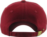 Blank Low Profile Cotton Baseball Cap: Ivory